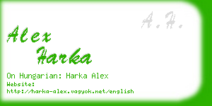 alex harka business card